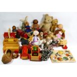 A large collection of children's toys and games, primarily from the 19760s-70s, to include Top