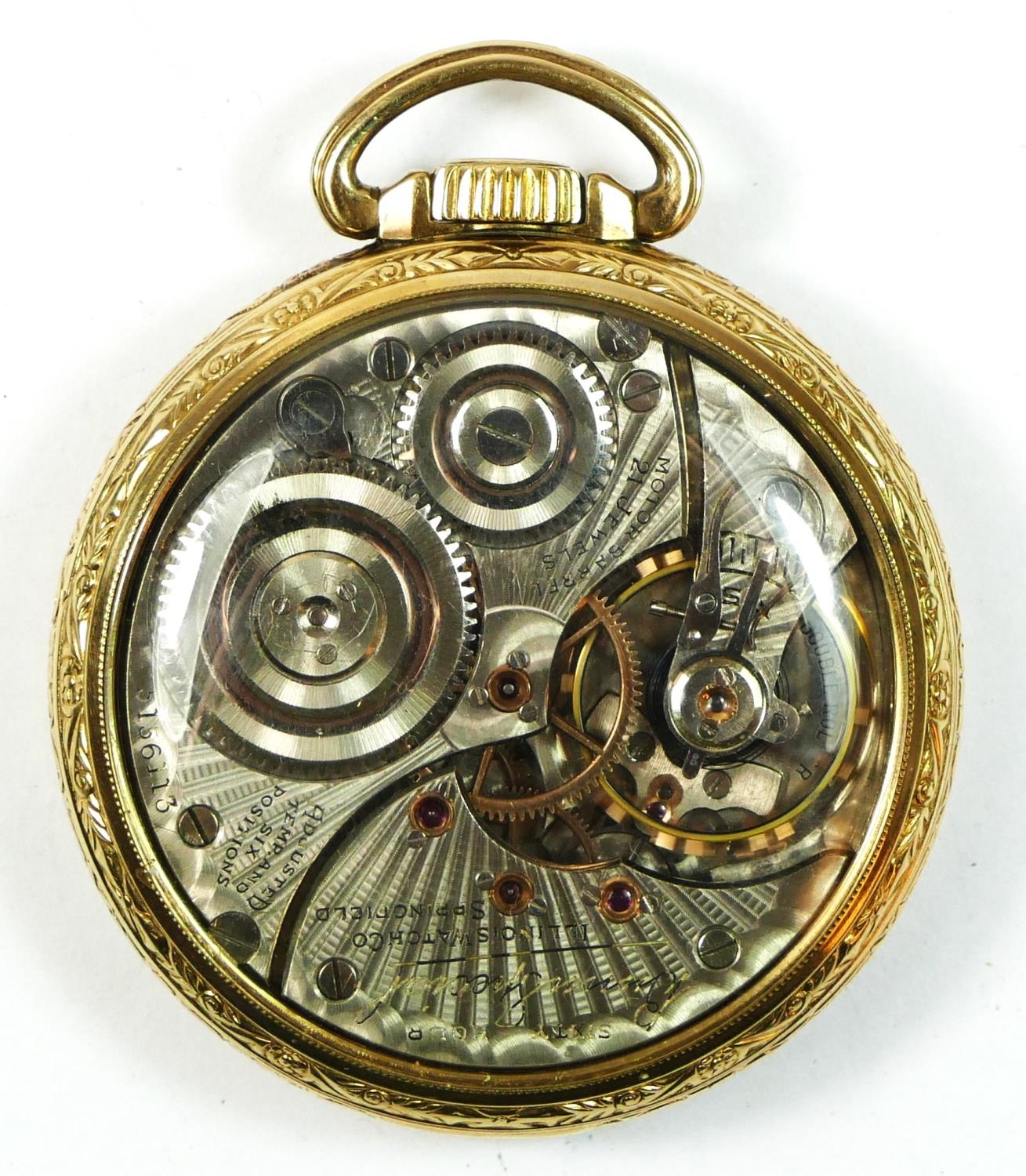 Illinois Watch Company 'Bunn Special' Sixty Hour 10k gold filled lever set pocket watch, circa 1929, - Image 2 of 5