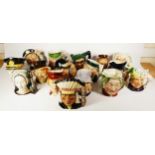 A collection of thirty Character and Toby jugs, c1960s/70s, various sizes, makers to include - Royal