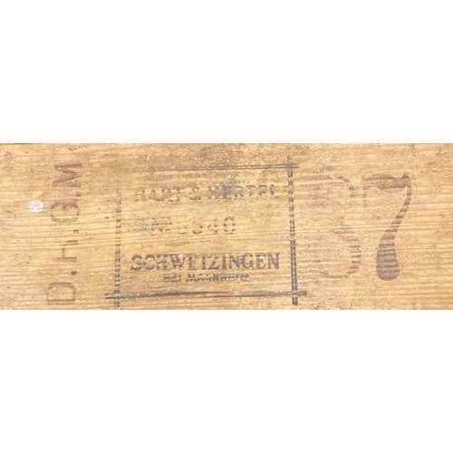 An early 20th century Karl Hart Schwetzingen cigar mold, solid pine construction, number 87, - Image 2 of 3
