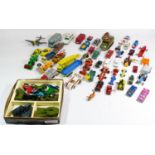 A collection of diecast models, c1960s-90s, makers to include - Corgi, Matchbox 'Superkings' Dinky