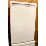 A Hotpoint freestanding freezer, four drawer, model RZAAV22P.1, H85cm, W55cm, D55cm.