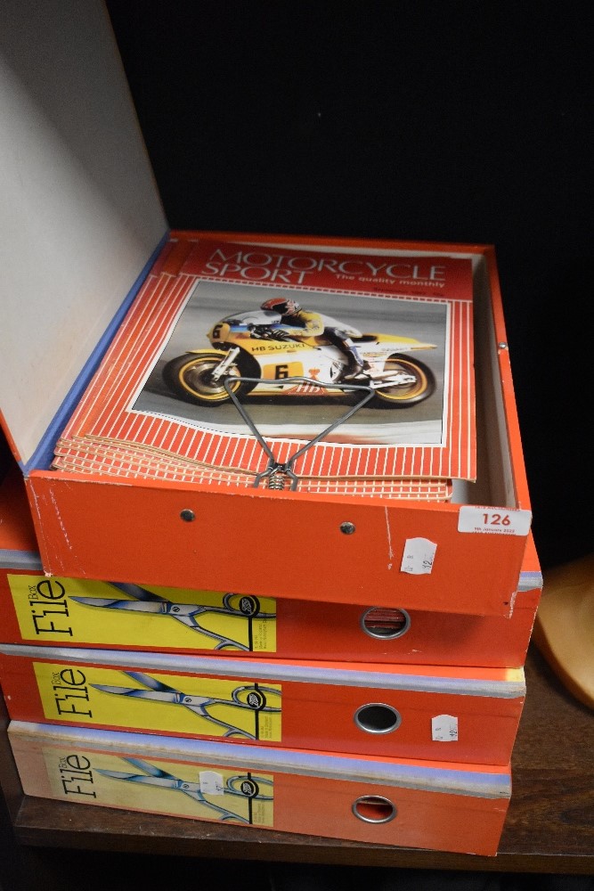 A selection of vintage motor cycle and bike magazines