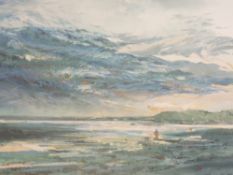 A watercolour, Tiana Marie, Passing Thunder Clouds Ravenglass, signed and dated 1985 and