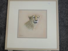 A pastel sketch, Lin Rattenburg, Eye to Eye, signed and dated (20)03 and attributed verso, 27 x