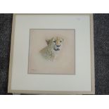 A pastel sketch, Lin Rattenburg, Eye to Eye, signed and dated (20)03 and attributed verso, 27 x