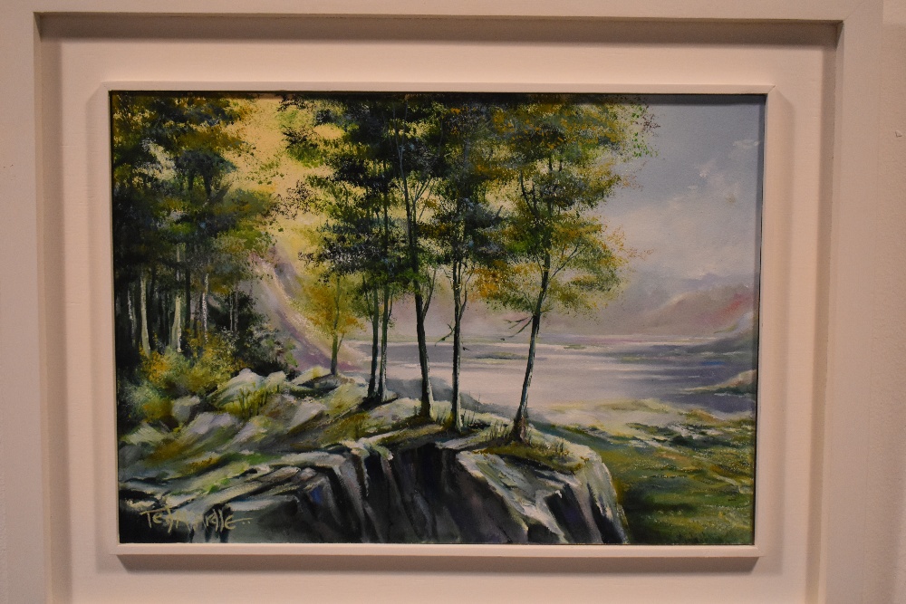 An oil on board Castle Crag by Ted McArdle. Signed - Image 2 of 3