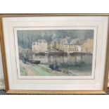 A watercolour, Geo Straton Ferrier, Dinanti Belgium, signed and dated 1896 and attributed verso,