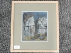 A mixed media painting, Harold W, Fairy Steps Beetham, signed and dated (19)70, 20 x 17cm, plus