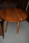 A vintage pine circular top table, diameter approx. 90cm