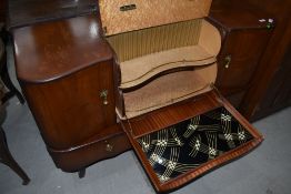 A vintage walnut cocktail cabinet , Beautility or similar