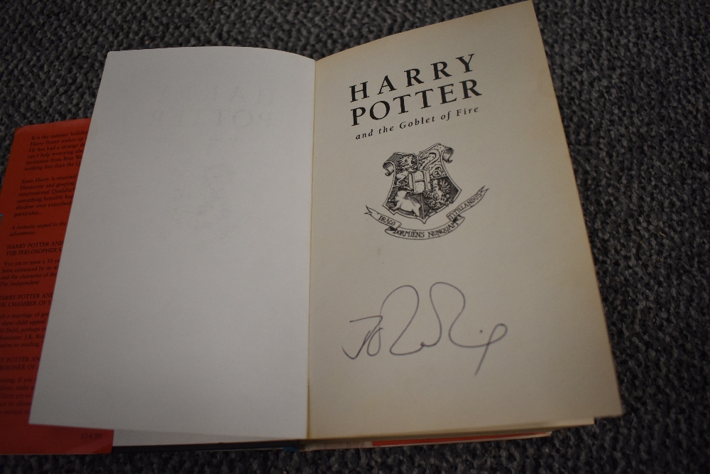 A Signed copy of Harry Potter and the Goblet of Fire by J.K Rowling. - Image 2 of 2