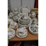 A mixed lot of ceramics including Woods, Diamond china and more, predominantly mid century, cups and