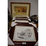 A set of prints or country life and public house interest also included are a set of Joseph