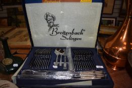 A Breitenbach Solingen canteen/case of cutlery.