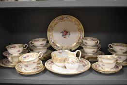 A collection of Copeland Spode dinner service including twelve cups and saucers,nine side plates,