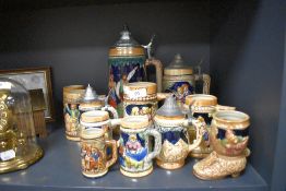 A selection of steins.