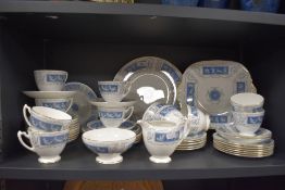 A large collection of Coalport 'Revelry' dinner service, including cups and saucers, plates and