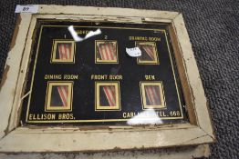 An antique Ellison bros bell box.