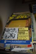 A selection of rugby and football programmes and brochures