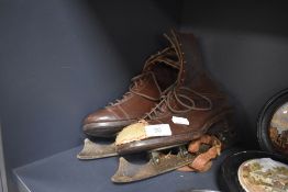 A pair of vintage ice skates,AF.