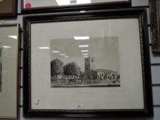 A print of Kirkby Lonsdale Church