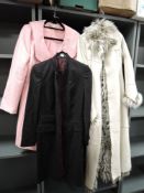 Three ladies jackets or over coats including Houdiehua