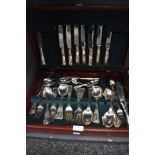 A cased canteen of cutlery by Osborne