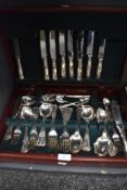 A cased canteen of cutlery by Osborne