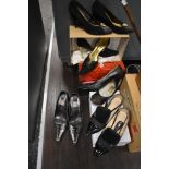 Five pairs of ladies fashion high heels