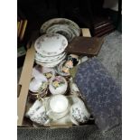 A selection of ceramics including Stanley tea cups and saucers