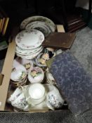 A selection of ceramics including Stanley tea cups and saucers