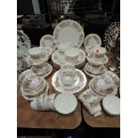 A part tea dinner and dessert service by Colclough in the Wayside design