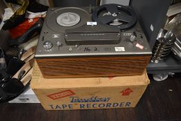 A vintage Tandberg valve reel to reel magnetic tape recorder Series 92