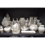 A large selection of ceramics by Aynsley including Cottage Garden and Pembroke