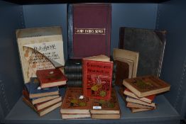 A selection of library books and volumes including Elsie and John Parks songs