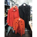 Three ladies jackets or over coats including Karen Millen and Next