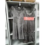 Two ladies evening dress including lace worked