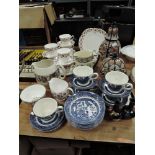 A selection of ceramics including tea set and Royal Doulton Series ware