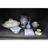 A selection of ceramics including Wedgwood Jasperware