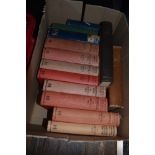 A selection of English county reference books including Arthur Mee