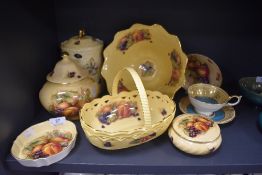 A selection of ceramics including Aynsley Orchard Gold