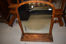 A large Victorian table mirror, width approx. 65cm