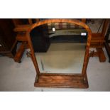 A large Victorian table mirror, width approx. 65cm