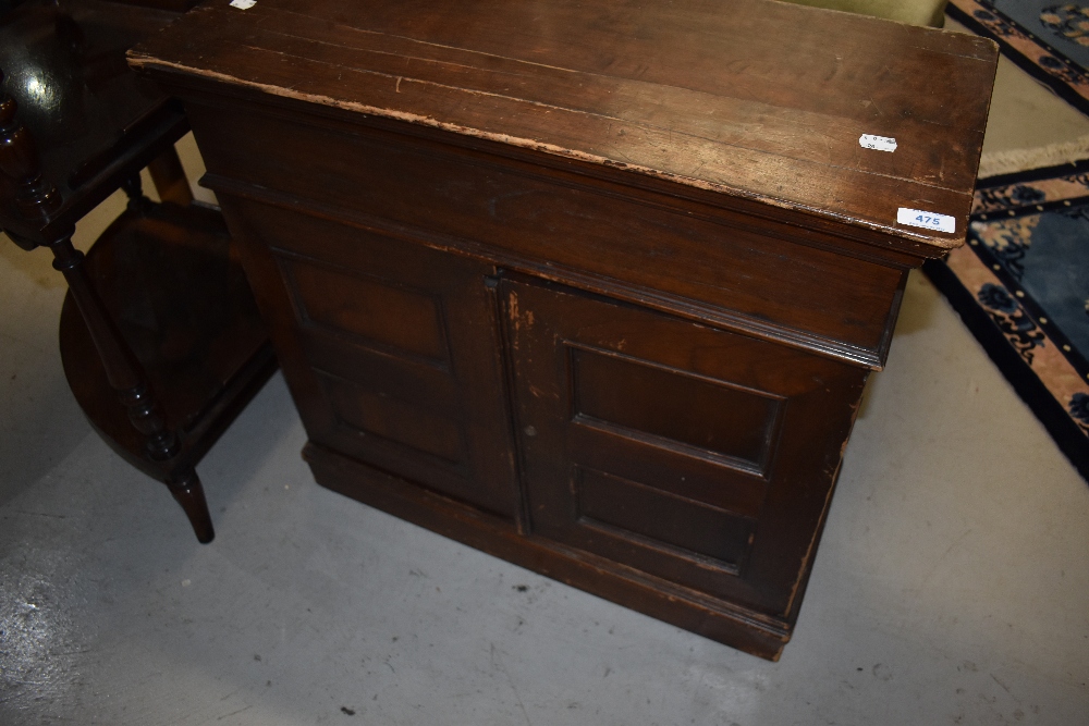 A Victorian side cabinet of small proportions, width approx. 70cm