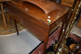 A Victorian mahogany pembroke style table, approx width 84cm