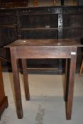 An early 20th century stained frame occasional table having rectangular top