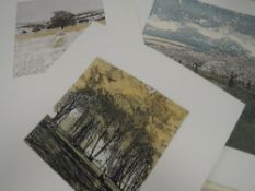 Three Ltd Ed prints, after Greenwood, landscapes, signed and num, inc Shade, 30 x 30cm