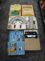 A Adman Model 2000 Grandstand TV Game, Subbuteo Table Rugby Set, Matchbox Motorised Motoway and a
