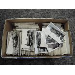 A box containing hundreds of postcard sized Railway Related Photographs, all regions, all periods,